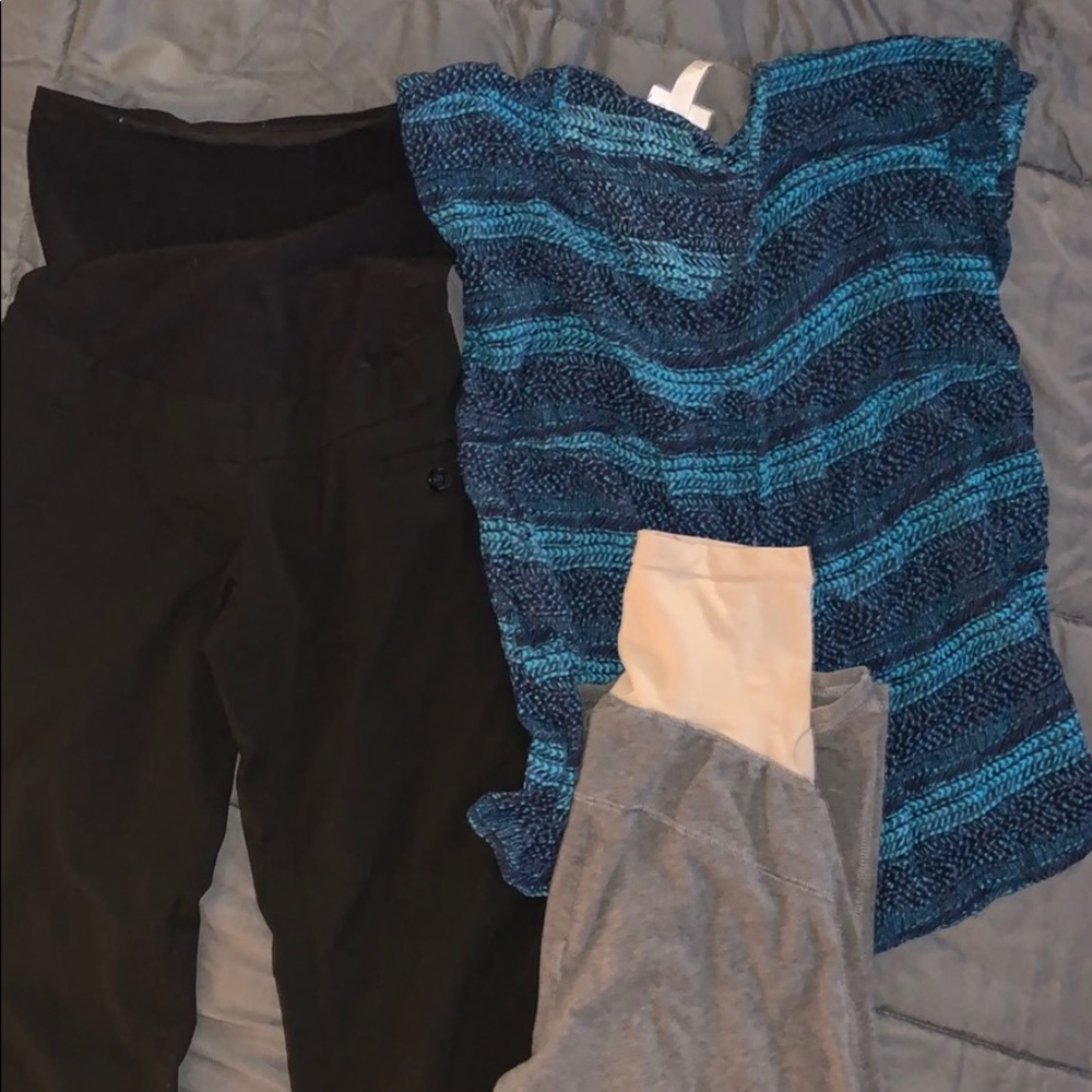 Motherhood Maternity black work pants sz PM